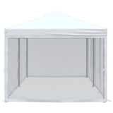 Folding Party Tent with Sidewalls White 3x6 m 93552