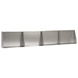 Retaining Wall 4 pcs 60 x 12 x 40 cm Stainless Steel Silver 3449083