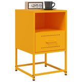 ZNTS Bedside Cabinet Mustard Yellow 36x39x60.5 cm Steel 846560