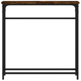 Console Table Smoked oak Engineered wood, metal Compact 834137