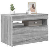 TV Cabinet with LED Lights Grey Sonoma 60x35x40 cm 815680