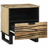 Bedside Cabinet Brown 40 x 33 x 46 cm Solid Acacia wood 4017942