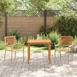 Garden Dining Set 3 pcs Beige Solid Acacia Wood 3365513