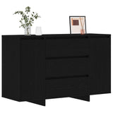 Sideboard Black Oak 120 x 41 x 75 cm Engineered Wood 3333915
