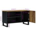 TV Cabinet 80x33x46 cm Solid Wood Mango&Engineered Wood 351965