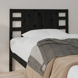 Headboard Black 81x4x100 cm Solid Wood Pine 818749