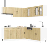 11 Piece Kitchen Cabinet Set "Kalmar" Sonoma Oak Engineered Wood 3314914