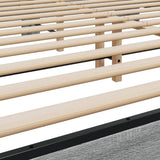 Bed Frame without Mattress Grey Sonoma 200x200 cm 3280085