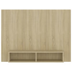 Wall TV Cabinet Sonoma Oak 120x23.5x90 cm Engineered Wood 808272