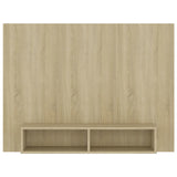 Wall TV Cabinet Sonoma Oak 120x23.5x90 cm Engineered Wood 808272