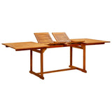 Garden Dining Table x100x75 cm Solid Acacia Wood 316566