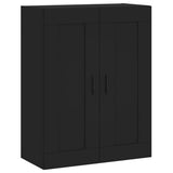 Wall Mounted Cabinets 2 pcs Black Engineered Wood 3198034
