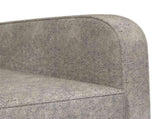 Armchair Light Grey Faux Suede Leather 42043424