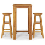 3 Piece Garden Bar Set Solid Wood Acacia 3154388