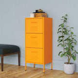 Storage Cabinet Mustard Yellow 42.5x35x101.5 cm Steel 336182