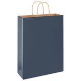 Paper Bags 250 pcs with Handles Blue 32x12x42 cm 4101704