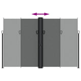 Retractable Side Awning Anthracite 220x600 cm 4004673