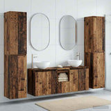 Bathroom Furniture Set 5 pcs Old Wood 33 x 34.5 x 160 cm 3406031