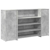 Reception Desk Concrete Grey 180x50x103.5 cm Engineered Wood 3324172