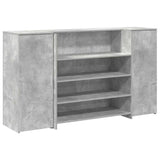 Reception Desk Concrete Grey 180x50x103.5 cm Engineered Wood 3324172