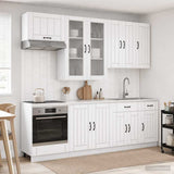 Kitchen Unit LUCCA 8 pcs White Engineered Wood 3438143