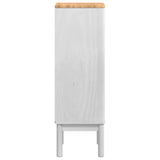 Bathroom Cabinet FLORO White 35 x 30 x 90 cm Solid Pine Wood 42011238