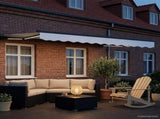 Manual Awning Frame with LEDs White and Anthracite 3 x 2 m 3420757