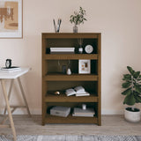 Book Cabinet Honey Brown 80x35x126 cm Solid Wood Pine 821687