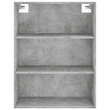 Highboard Concrete Grey 69.5x34x180 cm Engineered Wood 3200533