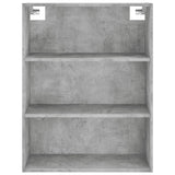 Highboard Concrete Grey 69.5x32.5x180 cm Engineered Wood 3189585