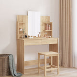 Dressing Table with Mirror Sonoma Oak 96x39x142 cm 837576