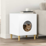 Cat House White 42.5 x 40 x 53 cm Engineered Wood 8000671