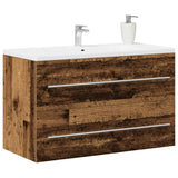 Bathroom Sink Cabinet Old Wood 80x38.5x48 cm Engineered Wood 862533
