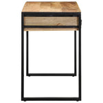 ZNTS Desk 100x50x75 cm Solid Rough Wood Mango 4015931