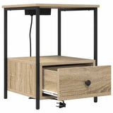 Bedside Cabinet with Drawer 2 pcs Sonoma Oak 42 x 41 x 56 cm 859433
