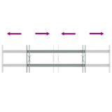 Security Grille for Windows with 2 Crossbars 3 pcs 630-1140 mm 42031274