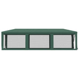 Party Tent with 8 Mesh Sidewalls Green 3x9 m HDPE 319243