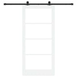 Sliding Door ORKDAL White and Black 93 x 202 cm 3332036