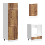 ZNTS 7 Piece Kitchen Cabinet Set Kalmar Old Wood Engineered Wood 3314789