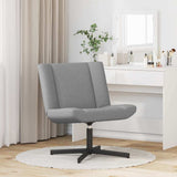 Swivel Chair Light Grey 63 x 75 x 76 cm Fabric 42007325