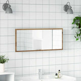 LED Bathroom Mirror Artisan Oak 100x8.5x37 cm Engineered Wood 856276