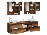 Bathroom Cabinet Set 5 pcs Old Wood 50 x 14.5 x 70 cm 3406685