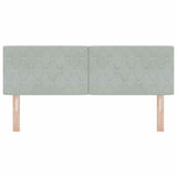 Headboard with Headboard Light Grey 160 cm Faux Leather 42007093