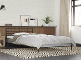 Bed Frame Grey Sonoma 80 x 200 cm Engineered Wood 8009116