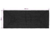 Area Rugs Rectangular Dark Grey 100 x 200 cm Jute 42010434