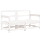 7 Piece Garden Lounge Set White Solid Wood Pine 3186432
