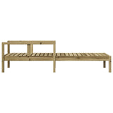Sun Lounger 199.5x62x55 cm Impregnated Wood Pine 832542