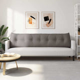 Back Pillow Taupe 200 x 24 x 50 cm Fabric 42014592