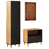 Bathroom Cabinet Set with Drawer 3 pcs Solid Mango Wood 3310178