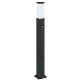 Bollard Lights with Sensor&Outlet 3 pcs 80 cm Black IP44 4006092